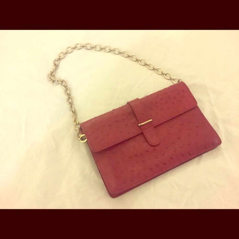 Small Furla clutch with chain